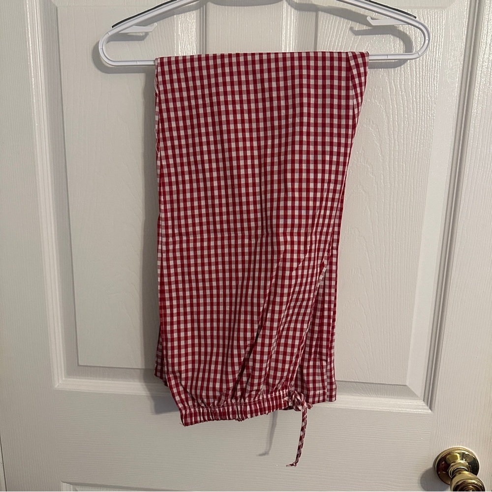 Cute Red Gingham Pants